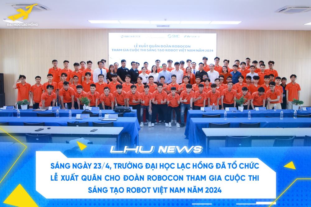 Lễ xuất quân đoàn Robocon tham gia cuộc thi Sáng tạo Robot Việt Nam 2024